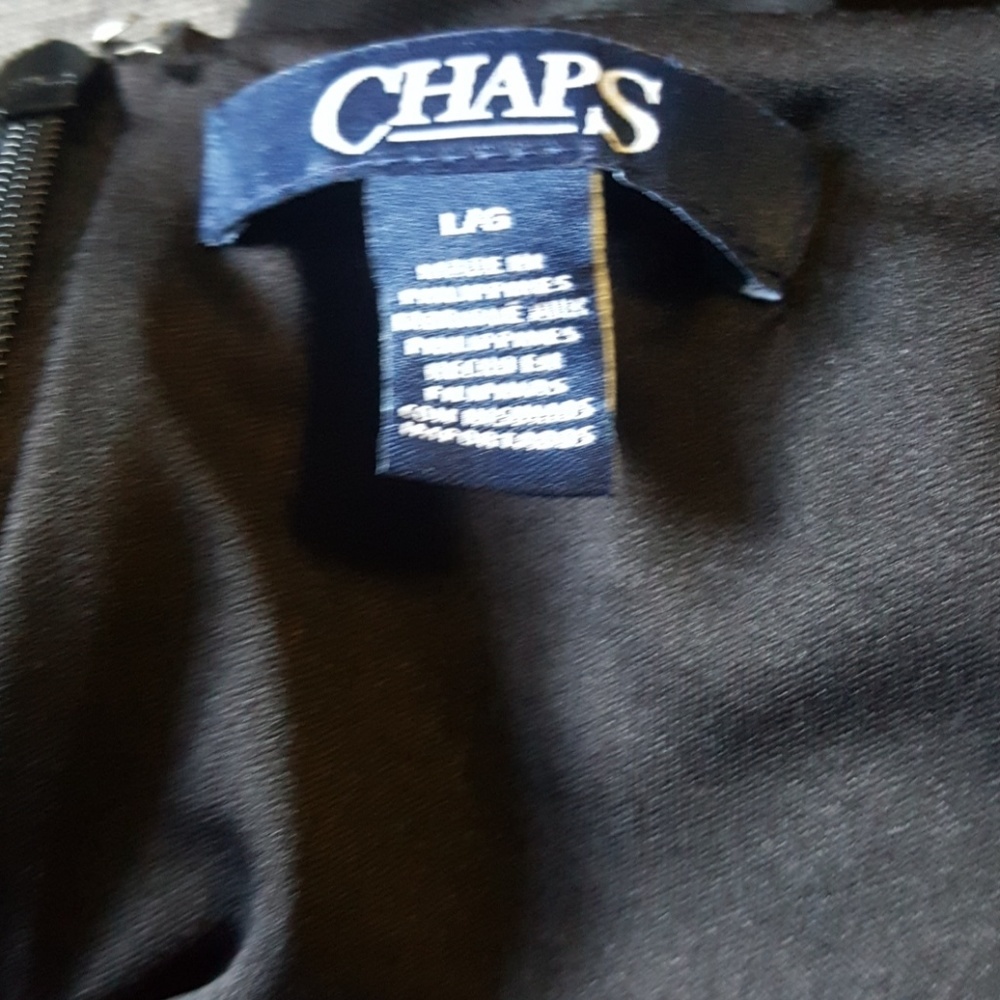 Chaps Black  Dress - Picture 6 of 7